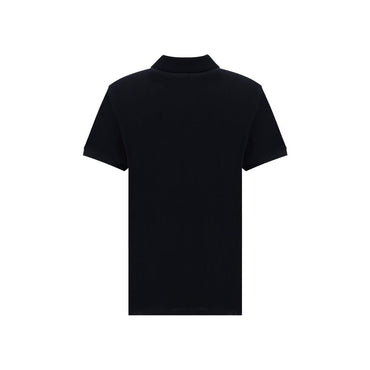 Ami Paris Black Cotton Polo Shirt