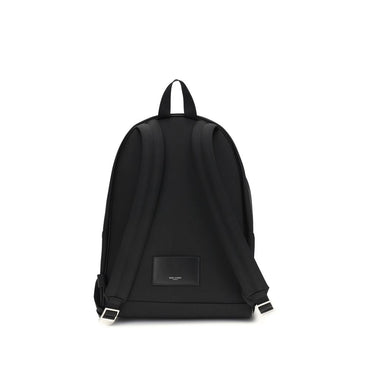 Saint Laurent Black Fabric Backpack