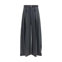 Sacai Gray Polyester Casual Pants