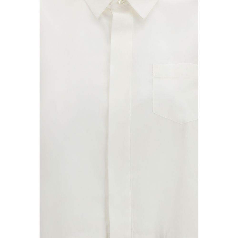 Sacai White Cotton Shortsleeve Shirt