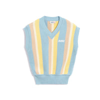 Autry Blue Cotton Waistcoat