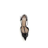 Valentino Garavani Black Calf Leather Bos Taurus High Heel Pumps