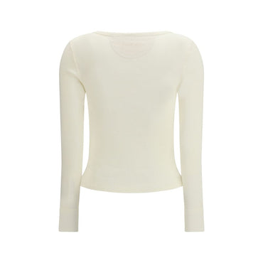 Chloé White Cotton Long Sleeve T-Shirt