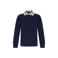 Burberry Blue Cotton Polo Shirt