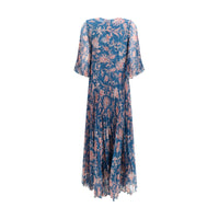 Etro Blue Polyester Casual Dress
