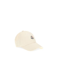 Moncler Beige Cotton Cap (Baseball Hat)