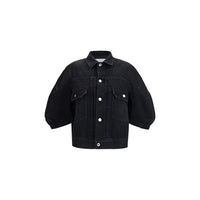 Sacai Black Cotton Denim Jacket