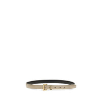 Saint Laurent Beige Calf Leather Bos Taurus Thin Belt