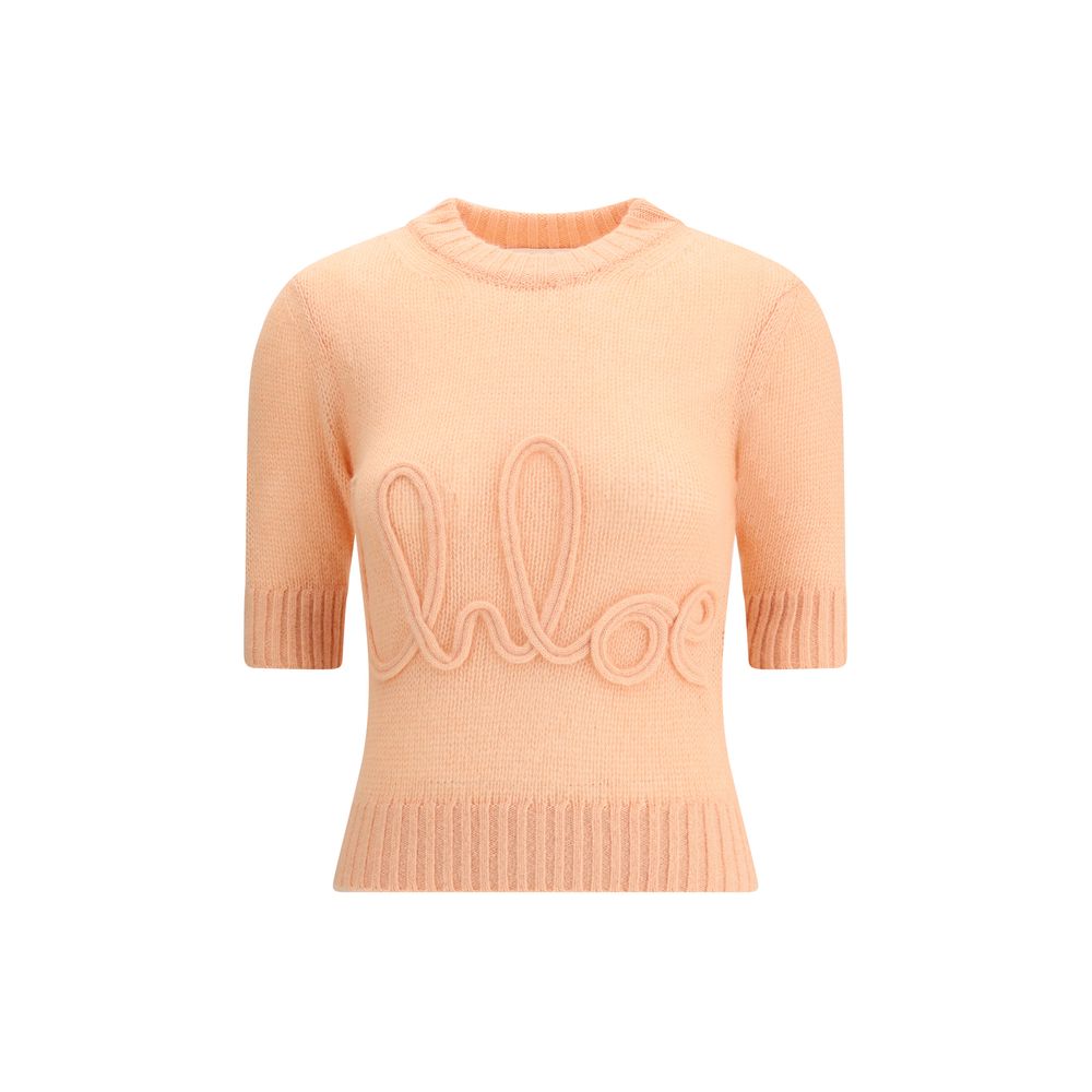 Chloé Orange Alpaca Vicugna Pacos Sweatshirt