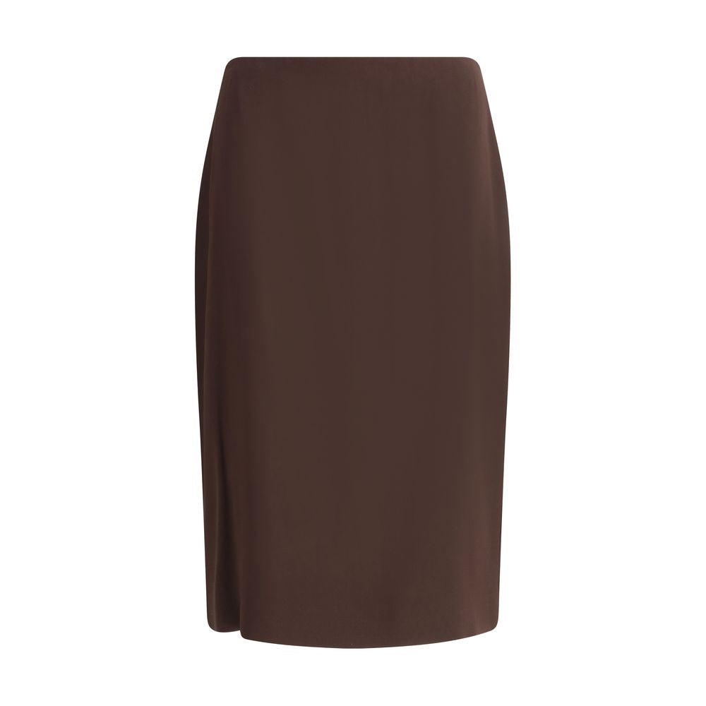 Tom Ford Brown Acetate Midi Skirt