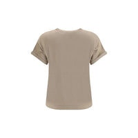 Brunello Cucinelli Beige Nylon T-Shirt