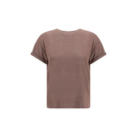 Brunello Cucinelli Brown Nylon T-Shirt