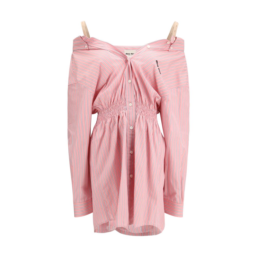 Miu Miu Multicolor Cotton Casual Dress