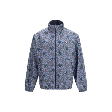 Prada Blue Recycled Polyamide Shell Jacket