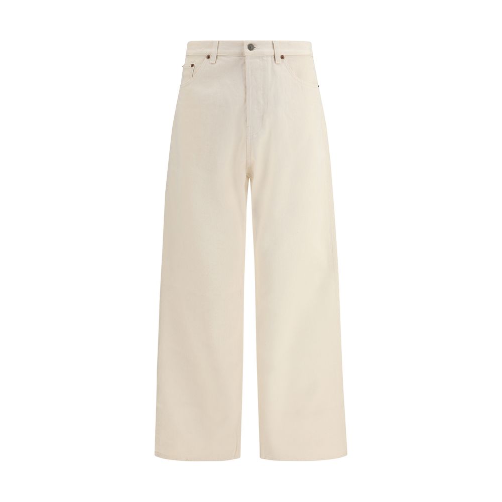 Valentino Beige Cotton Jeans Denim