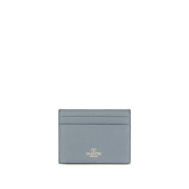 Valentino Garavani Blue Calf Leather Bos Taurus Wallet