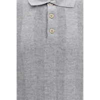 Brunello Cucinelli Gray Linen Dress Shirt
