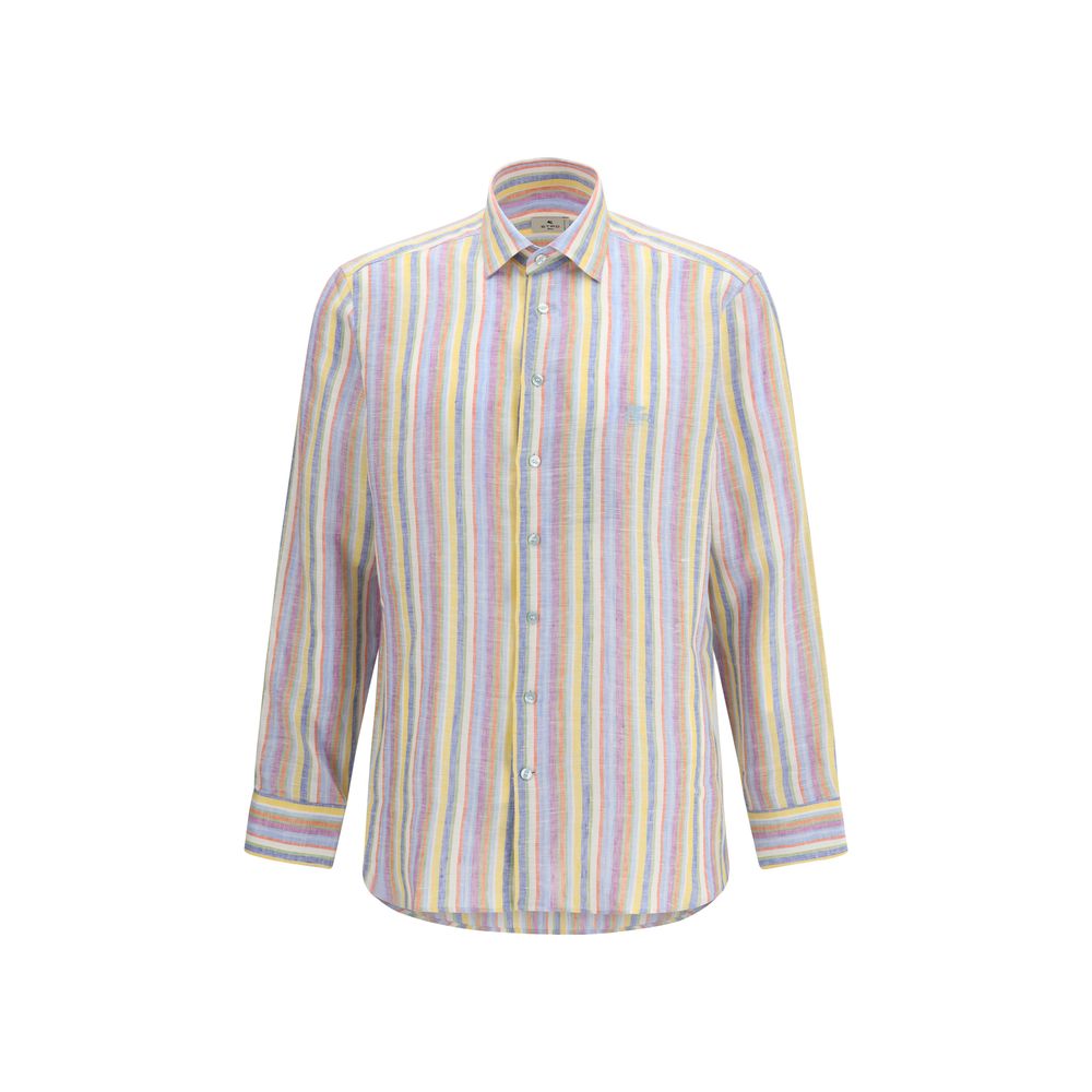 Etro Multicolor Linen Pattern Shirt