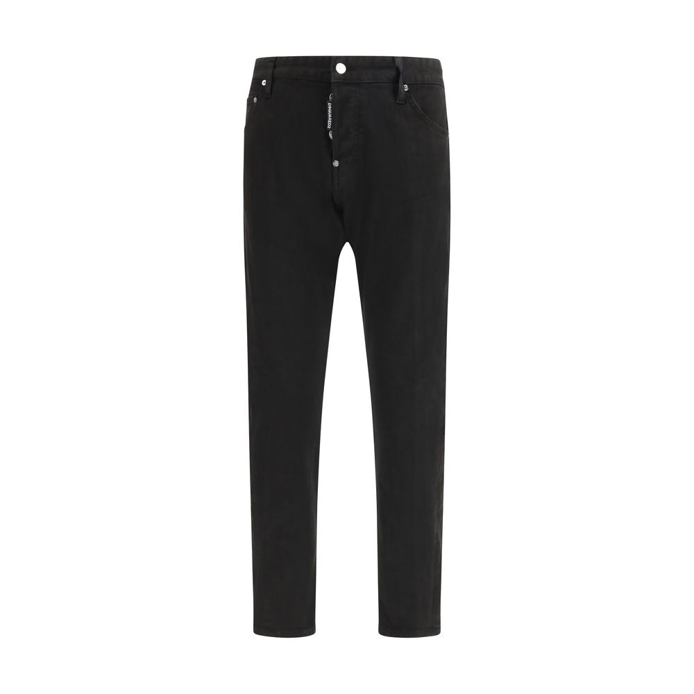 Dsquared² Black Cotton Slim Fit Jeans