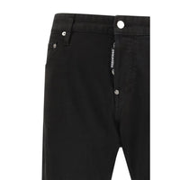 Dsquared² Black Cotton Slim Fit Jeans