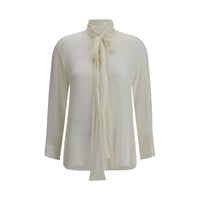 Khaite White Silk Dress Shirt