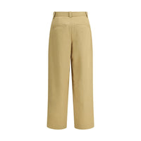 Khaite Beige Cotton Casual Pants