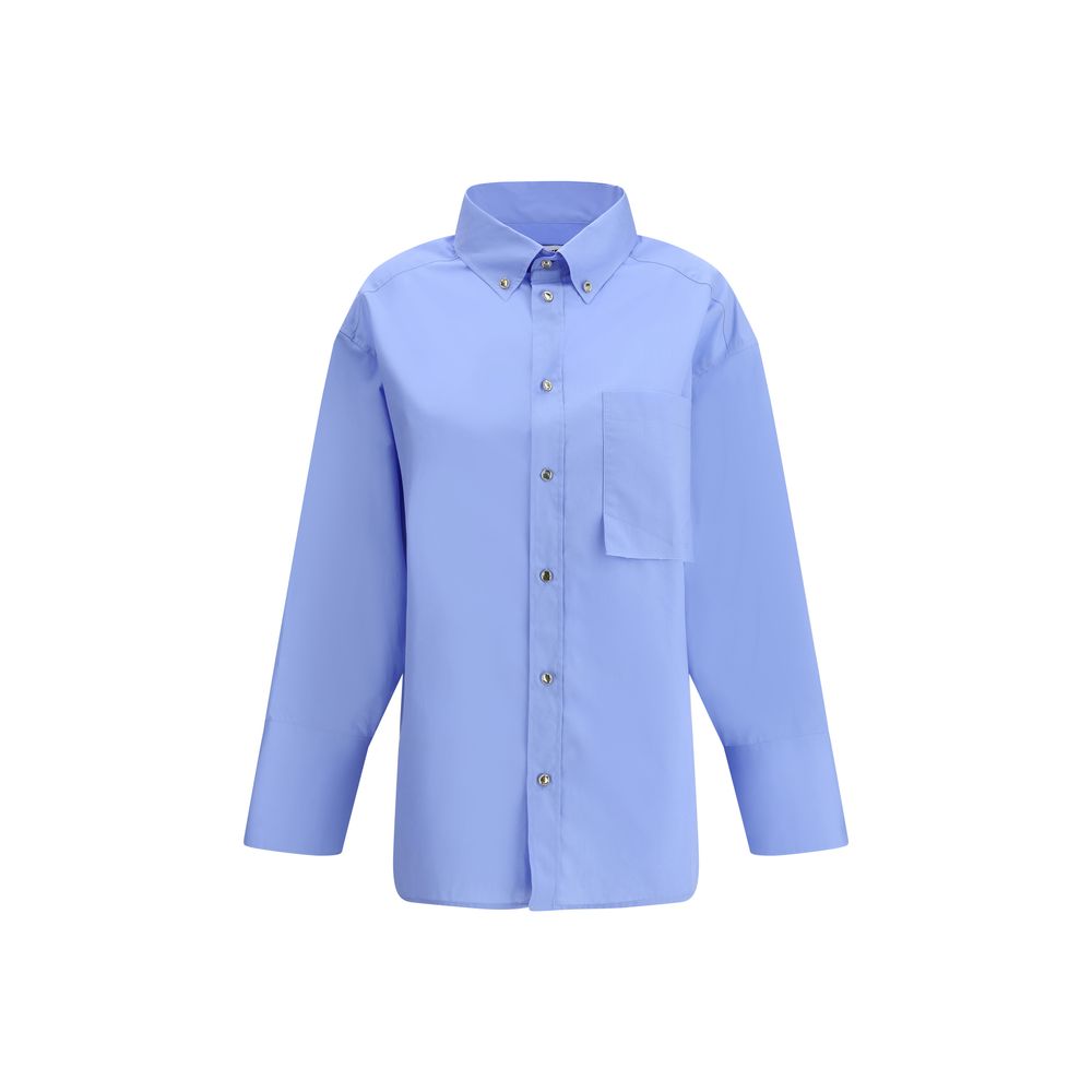 Darkpark Blue Cotton Dress Shirt