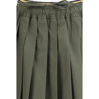 Prada Bicolor Polyester Midi Skirt
