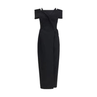 Khaite Black Polyester Cocktail Dress