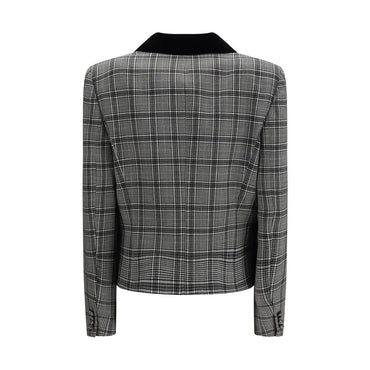 Valentino Gray Fleece Wool Coat