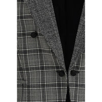 Valentino Gray Fleece Wool Coat
