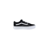 Vans Black And White Fabric Platform Sneakers