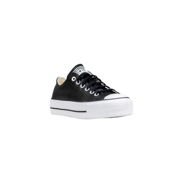 Converse Black Leather Low Top Sneakers