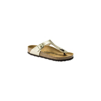 Birkenstock Gold Synthetic Flat Sandals