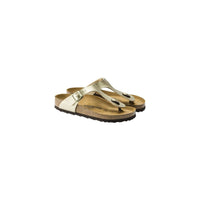 Birkenstock Gold Synthetic Flat Sandals