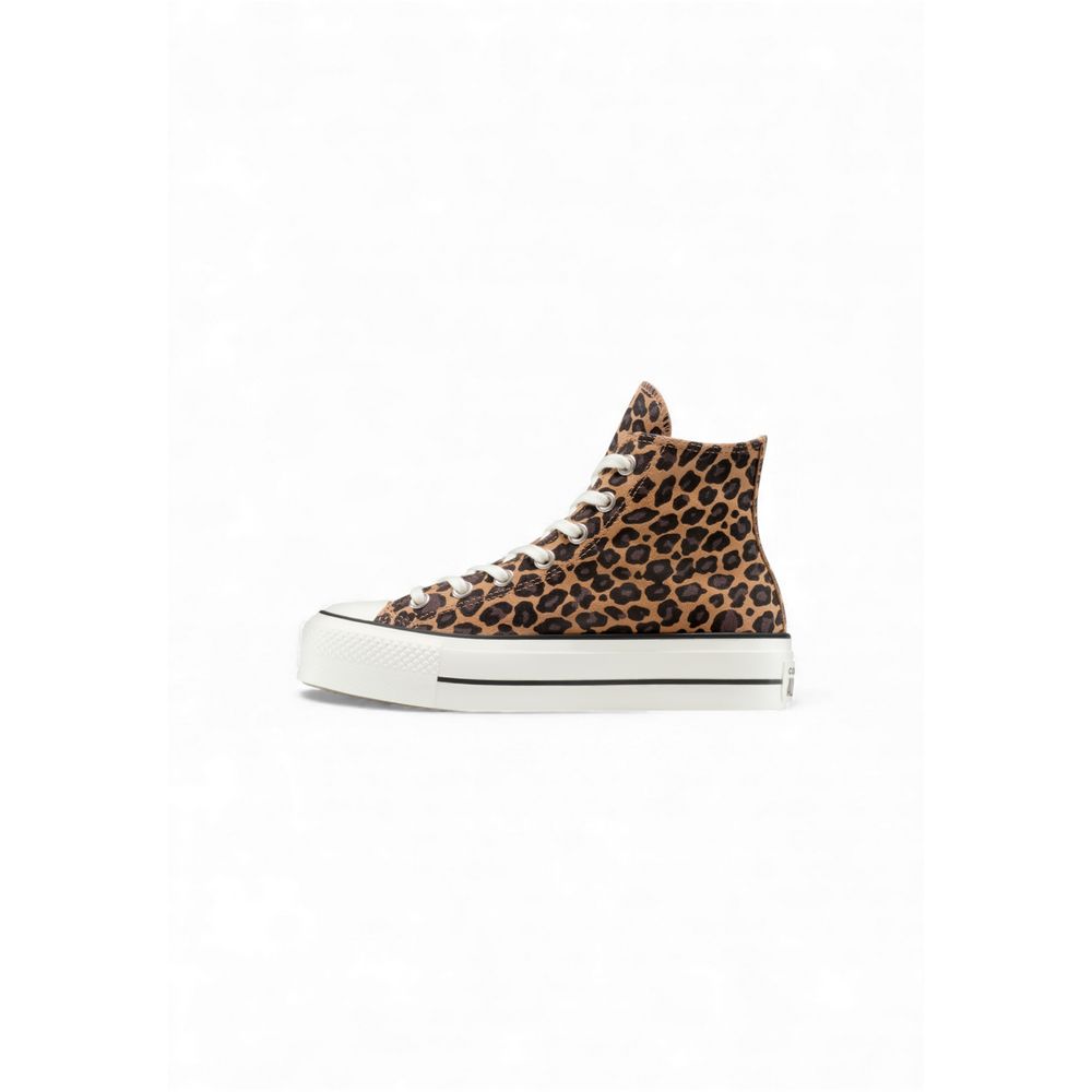 Converse Brown Suede Leather Platform Sneakers