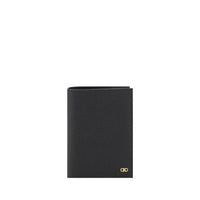 Ferragamo Black Calf Leather Bos Taurus Wallet