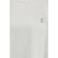 Brunello Cucinelli White Cotton T-Shirt
