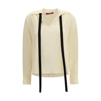 Max Mara Beige Silk Blouse