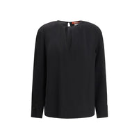 Max Mara Black Triacetate Blouse