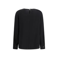 Max Mara Black Triacetate Blouse