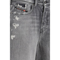 Diesel Gray Cotton Bermuda Shorts