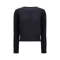 Ami Paris Black Merino Wool Sweatshirt