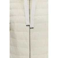 Herno Beige Polyester Biker Jacket