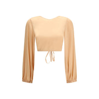 Kristina Ti Orange Silk Blouse