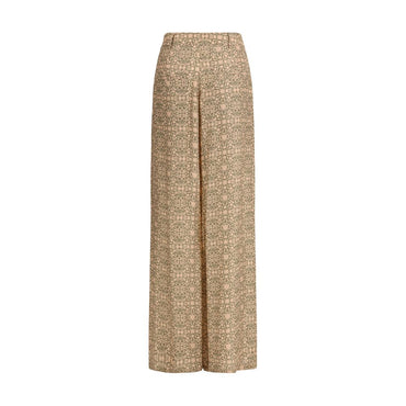 Kristina Ti Multicolor Viscose Casual Pants