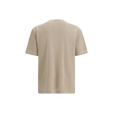 Moncler Beige Cotton T-Shirt