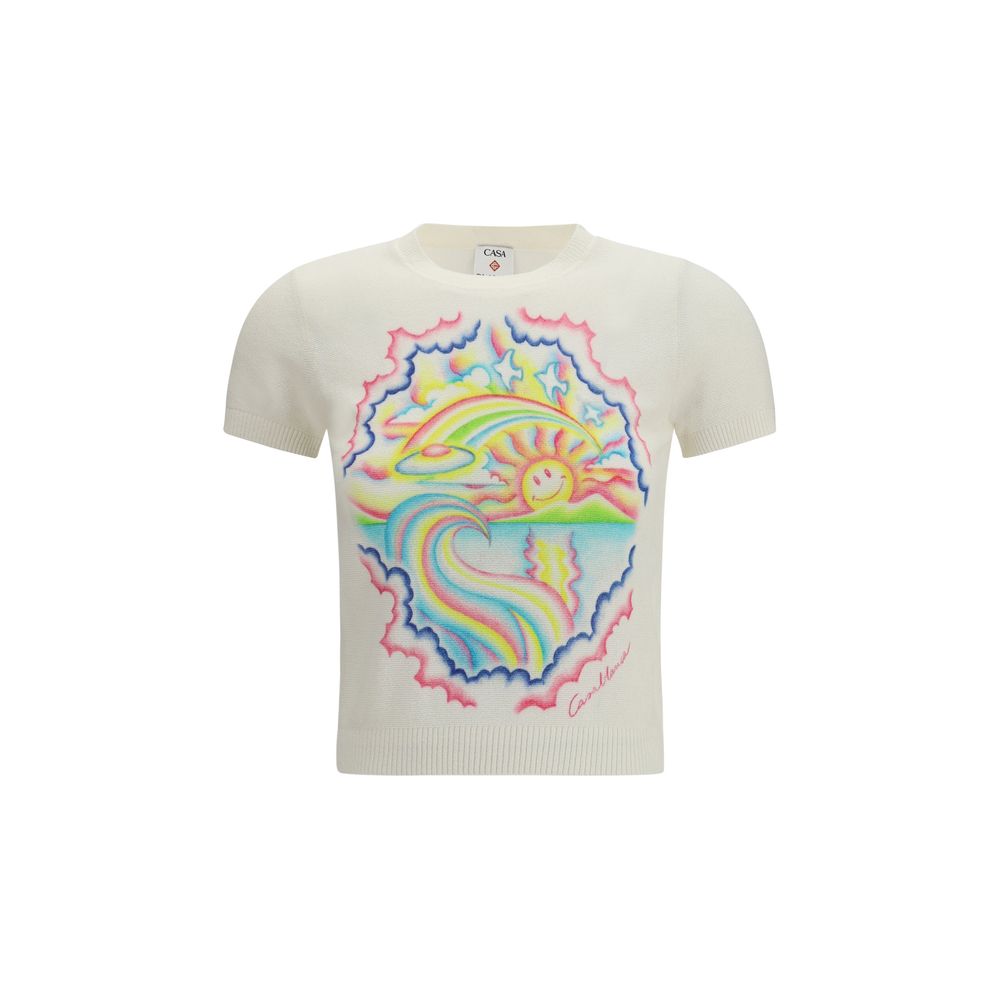 Casablanca Multicolor Cotton T-Shirt