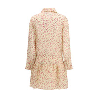 Kristina Ti Multicolor Ramie Casual Dress