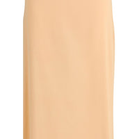 Kristina Ti Orange Silk Long Skirt